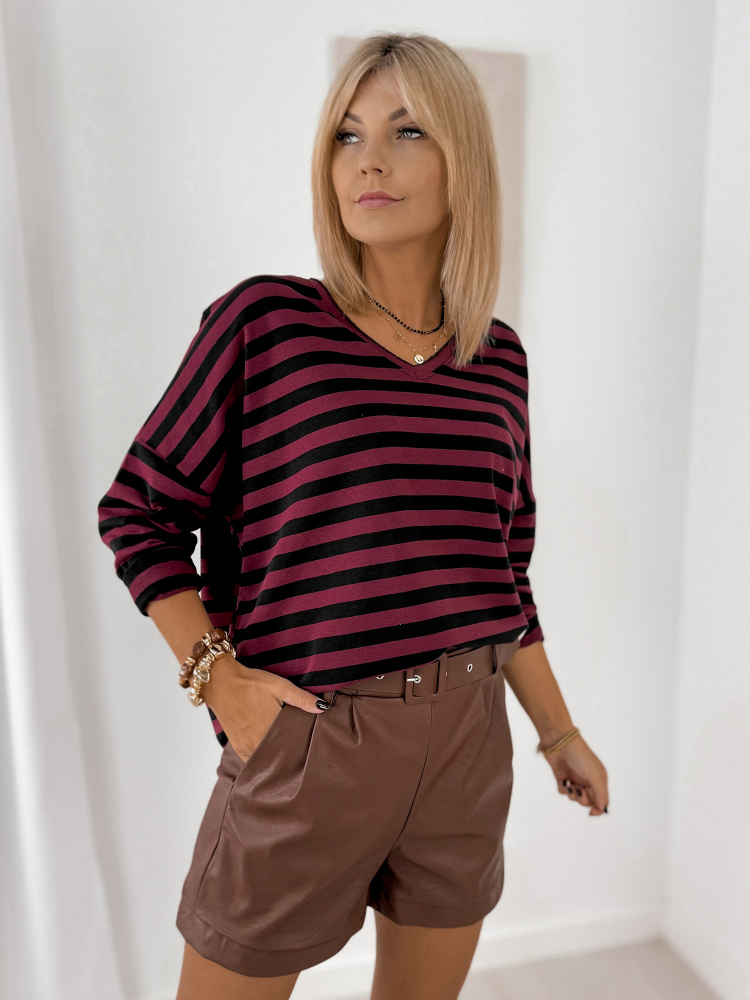 BLUZA ROSITA BORDEAUX