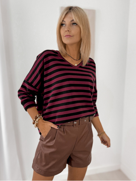 BLOUSE ROSITA BURGUNDY