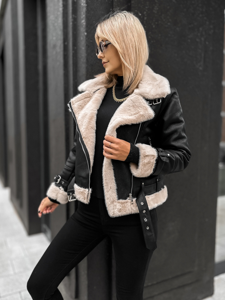 VESTE PEAU DE MOUTON ESTRELLA NOIR