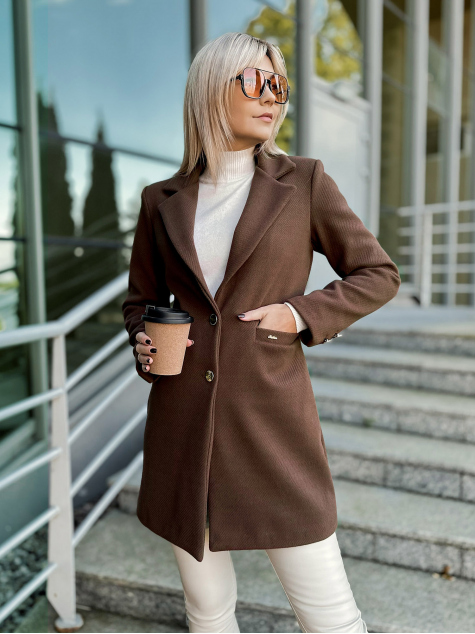MANTEAU LOULE BRUN