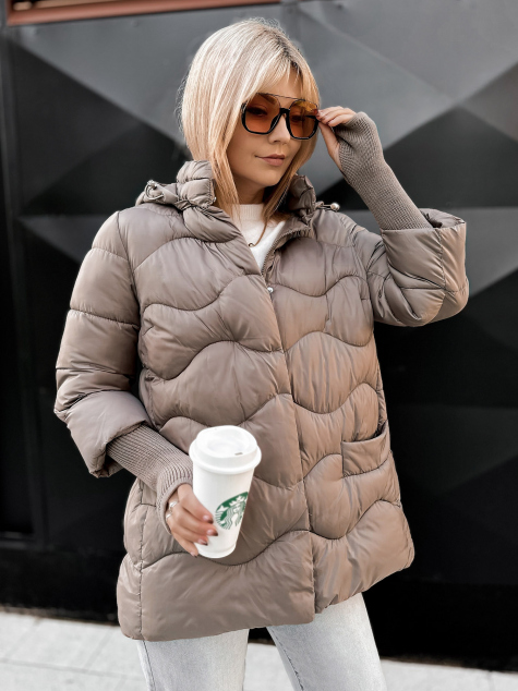 JACKET SKANE DARK BEIGE