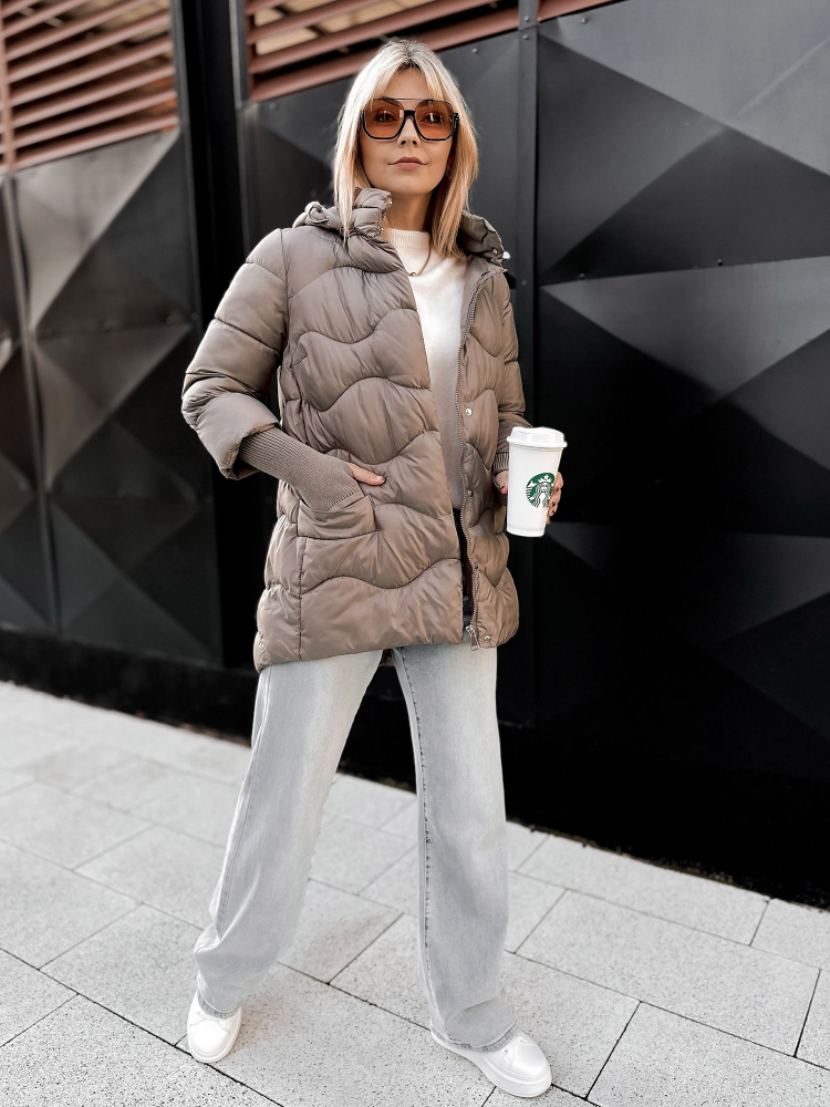 VESTE SKANE BEIGE FONCÉ