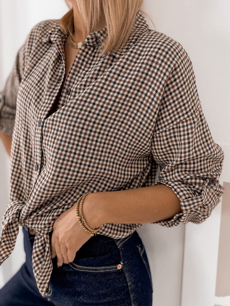 CHEMISE CALLIOPE BRUN