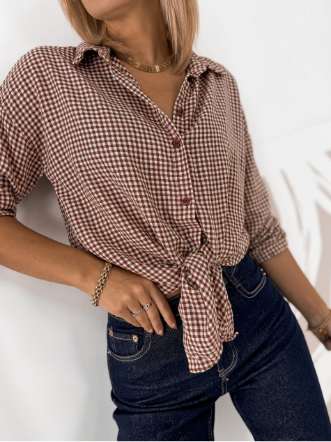 CHEMISE CALLIOPE BORDEAUX