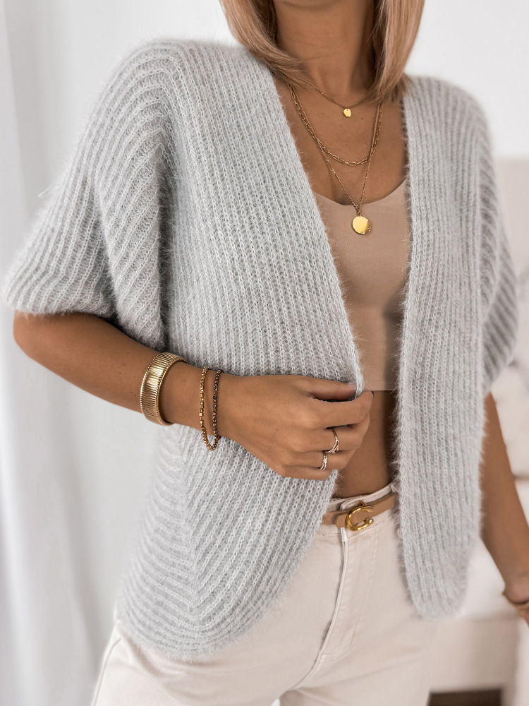STRICKJACKE AUBERON GRAU