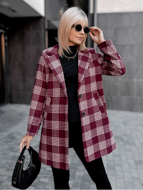 MANTEAU CAMPBELL BORDEAUX