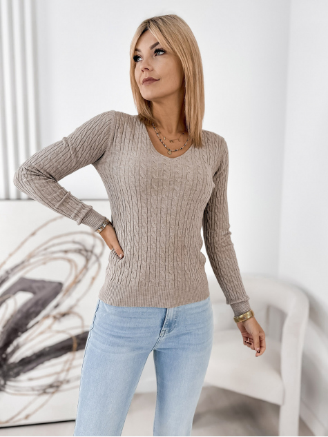 SWEATER CIMERIA BEIGE FONCÉ