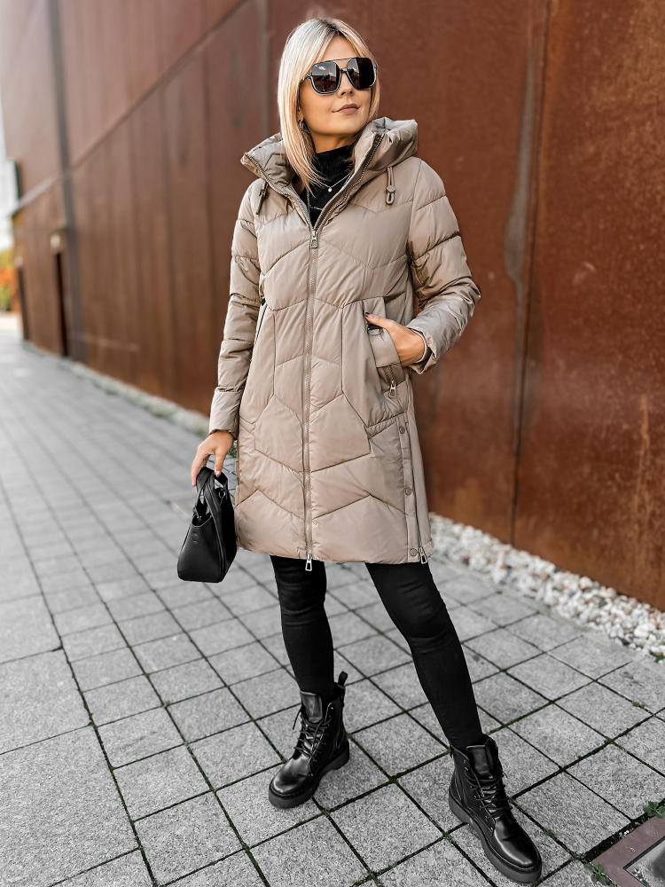VESTE KARELA BEIGE FONCÉ