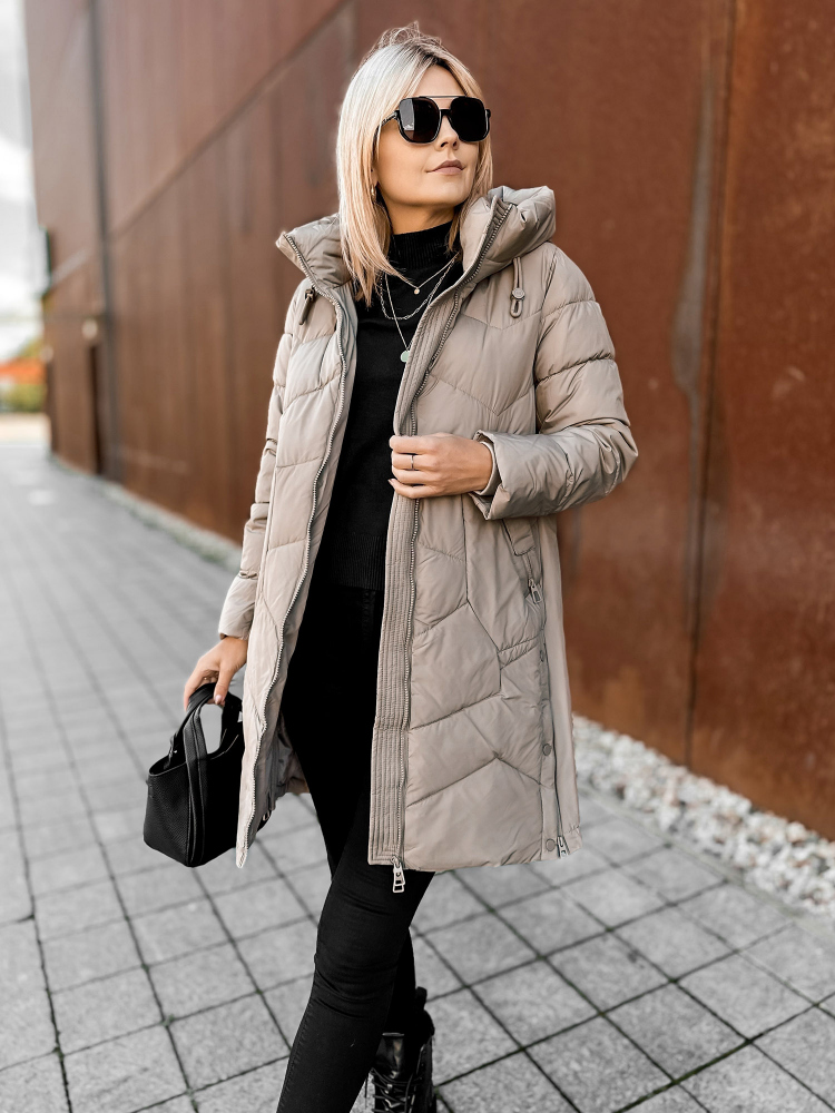 VESTE KARELA BEIGE FONCÉ