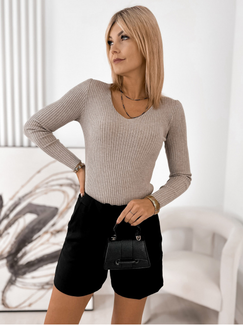 PULÓVER PERLA SÖTÉTBÉZS