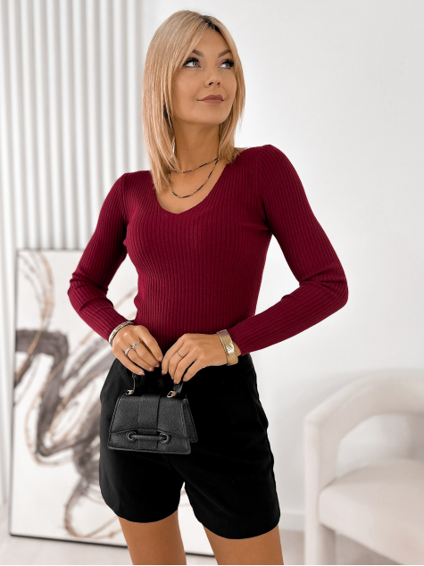 PULOVER PERLA BORDEAUX