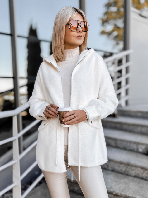 MANTEAU ALPAKA ORRIS ÉCRU