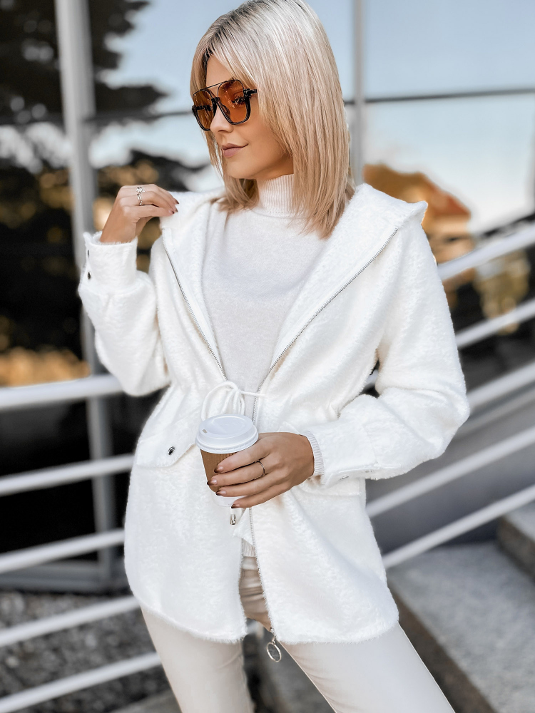 MANTEAU ALPAKA ORRIS ÉCRU