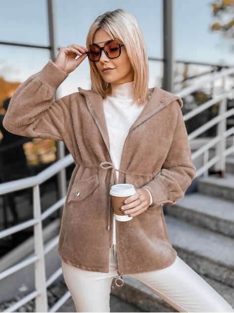 COAT ALPAKA ORRIS DARK BEIGE