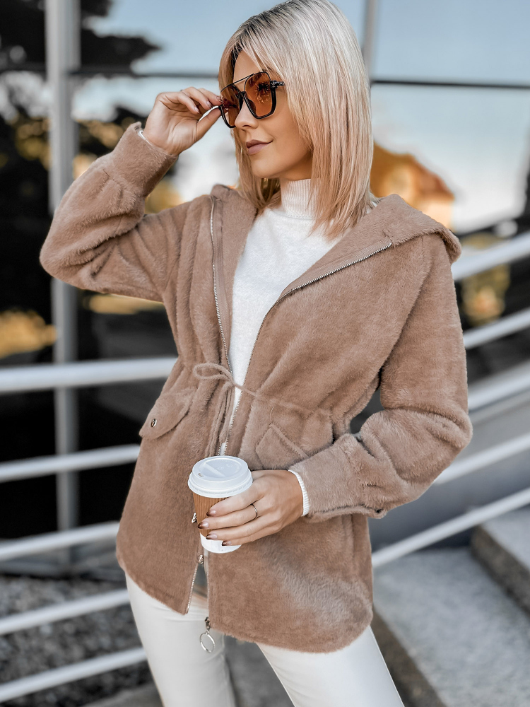 COAT ALPAKA ORRIS DARK BEIGE