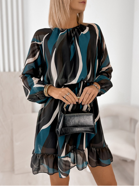 DRESS DEIDRE TEAL
