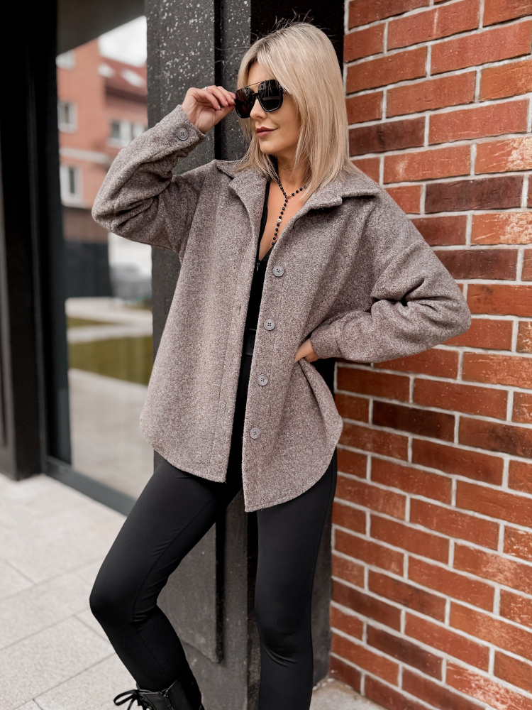 JACKE ISILME DUNKELBEIGE
