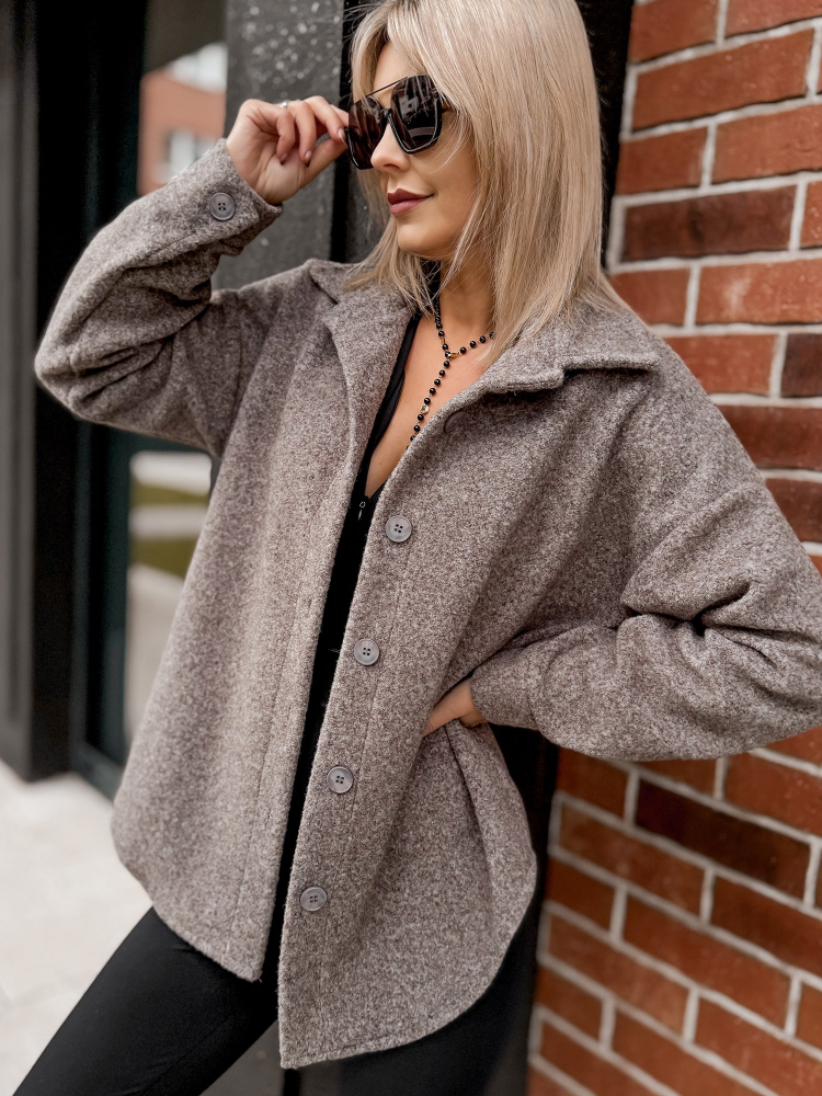 JACKE ISILME DUNKELBEIGE