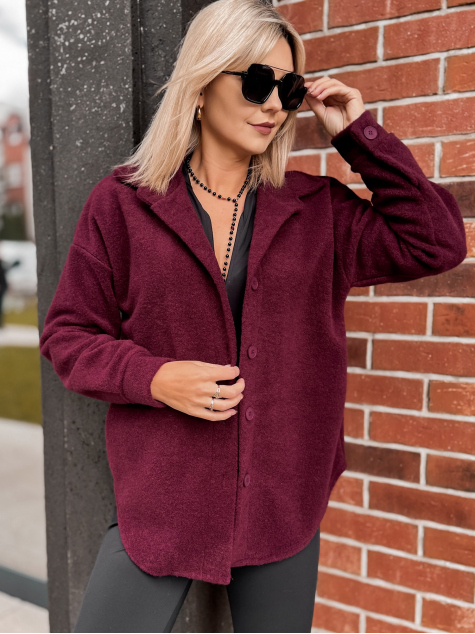 JACKET ISILME BURGUNDY