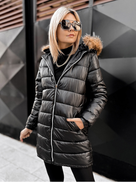 JACKET DOUBLE-SIDED SUELIA BLACKBLACK