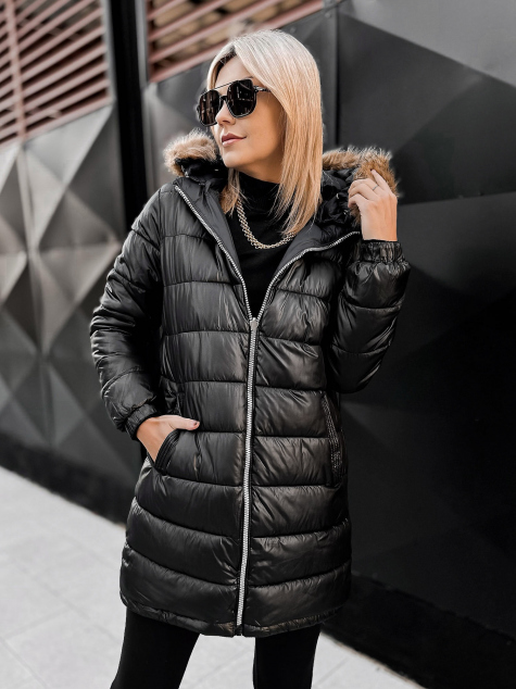 JACKET DOUBLE-SIDED SUELIA BLACKBLACK