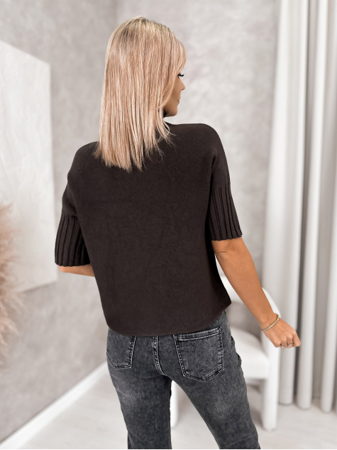 PULLOVER RAFFE BRAUNER