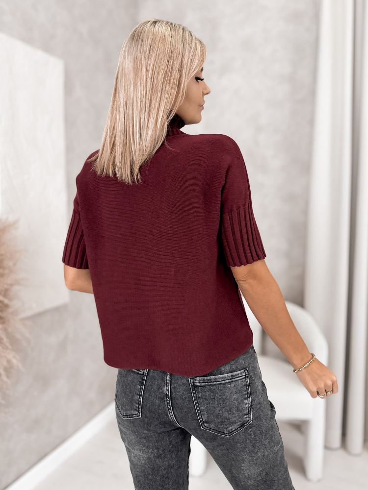 SWEATER RAFFE BURGUNDY