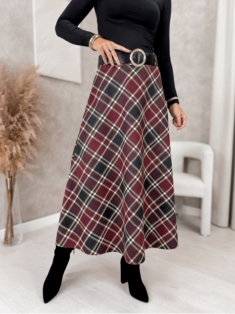 SKIRT ETHNE BURGUNDY