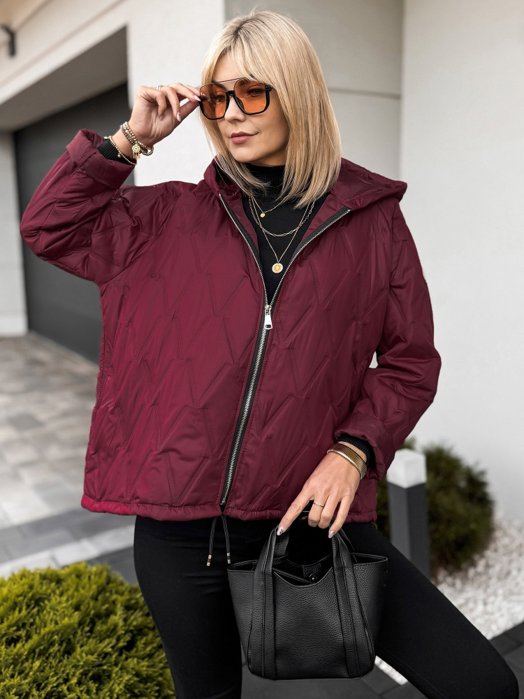 JACKET ELINOR BURGUNDY