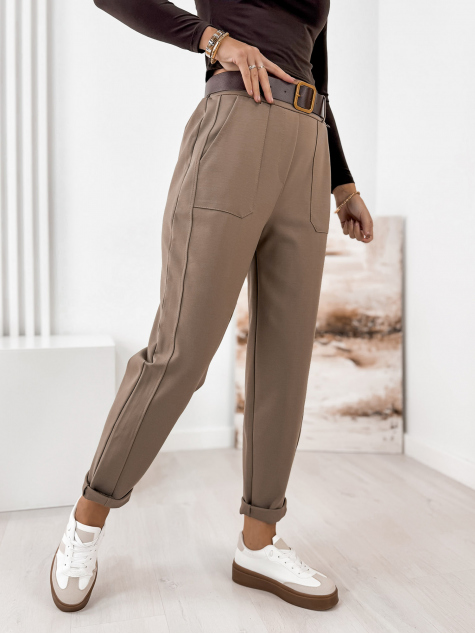 PANTALONI SERAFINA BEJ INCHIS