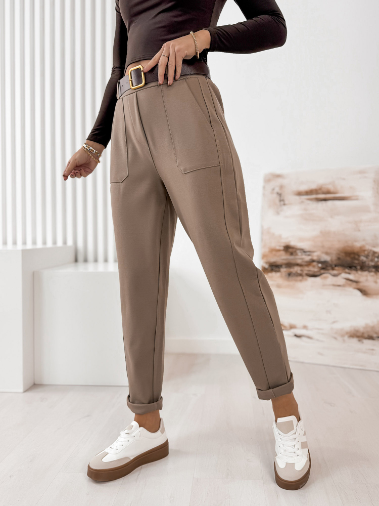 HOSE SERAFINE DUNKELBEIGES