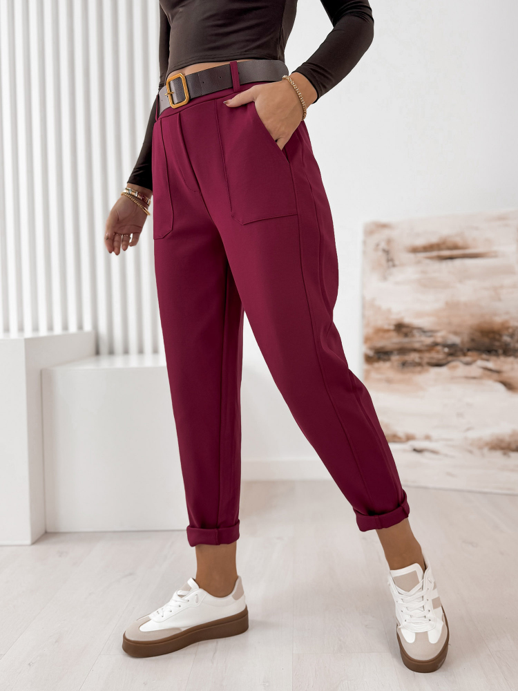 PANTALON SERAFINE BORDEAUX