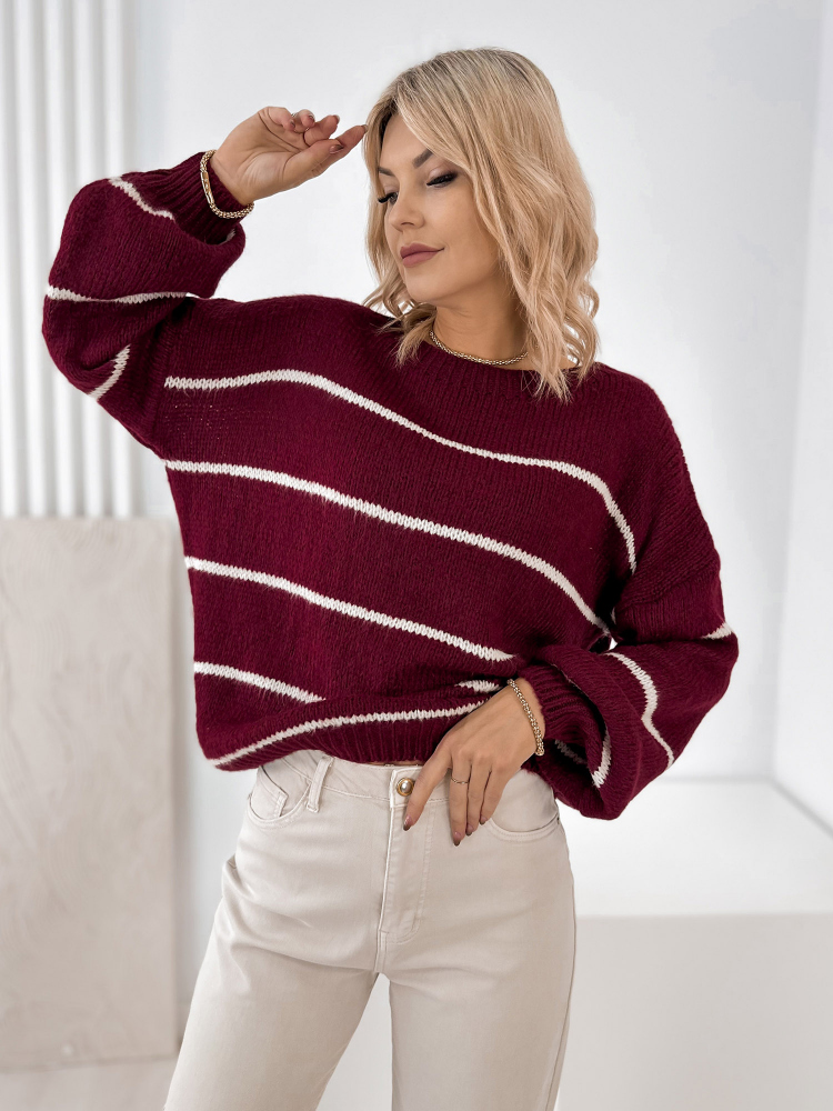 PULLOVER ASHBURY BORDEAUX