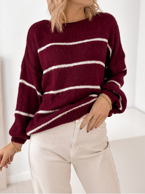 PULLOVER ASHBURY BORDEAUX