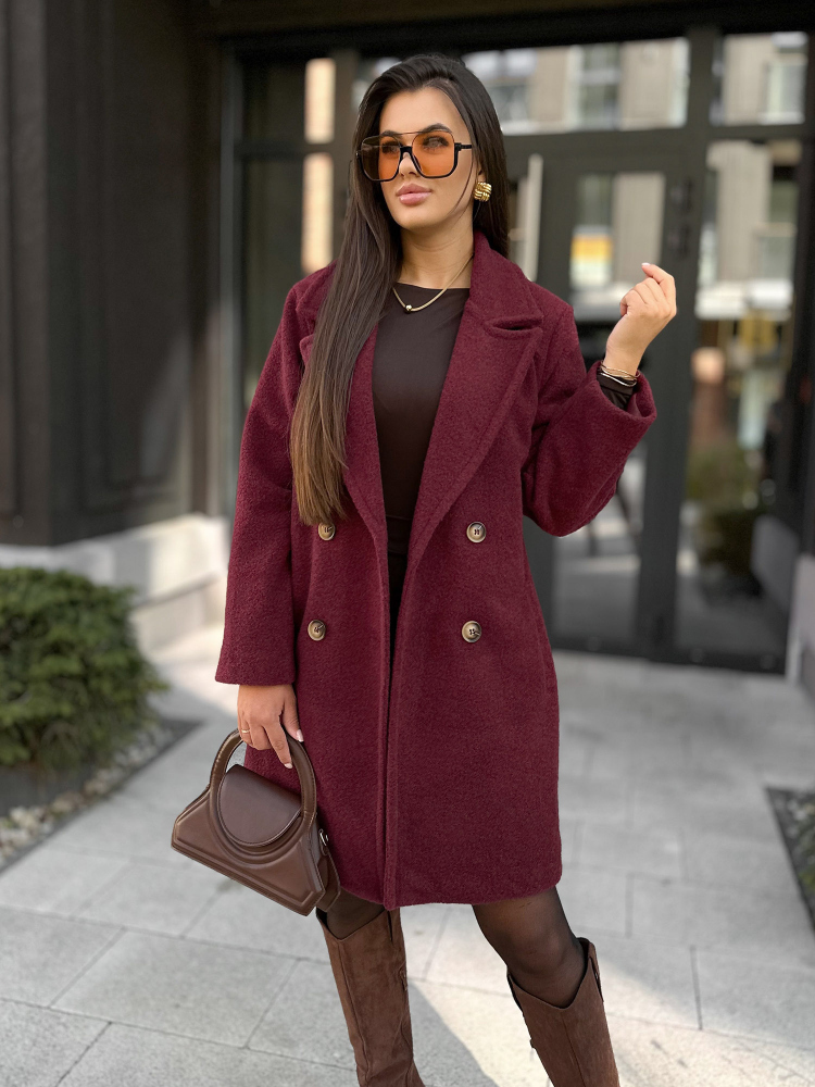 MANTEAU DÉCKERDE BORDEAUX