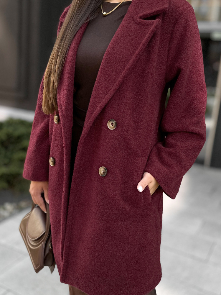 COAT DECKARD BURGUNDY