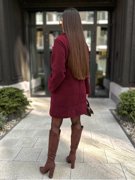 COAT DECKARD BURGUNDY