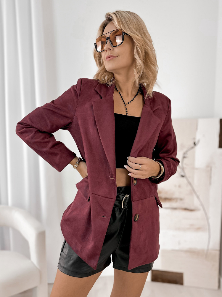 BLAZER REMEDIOS BURGUNDY