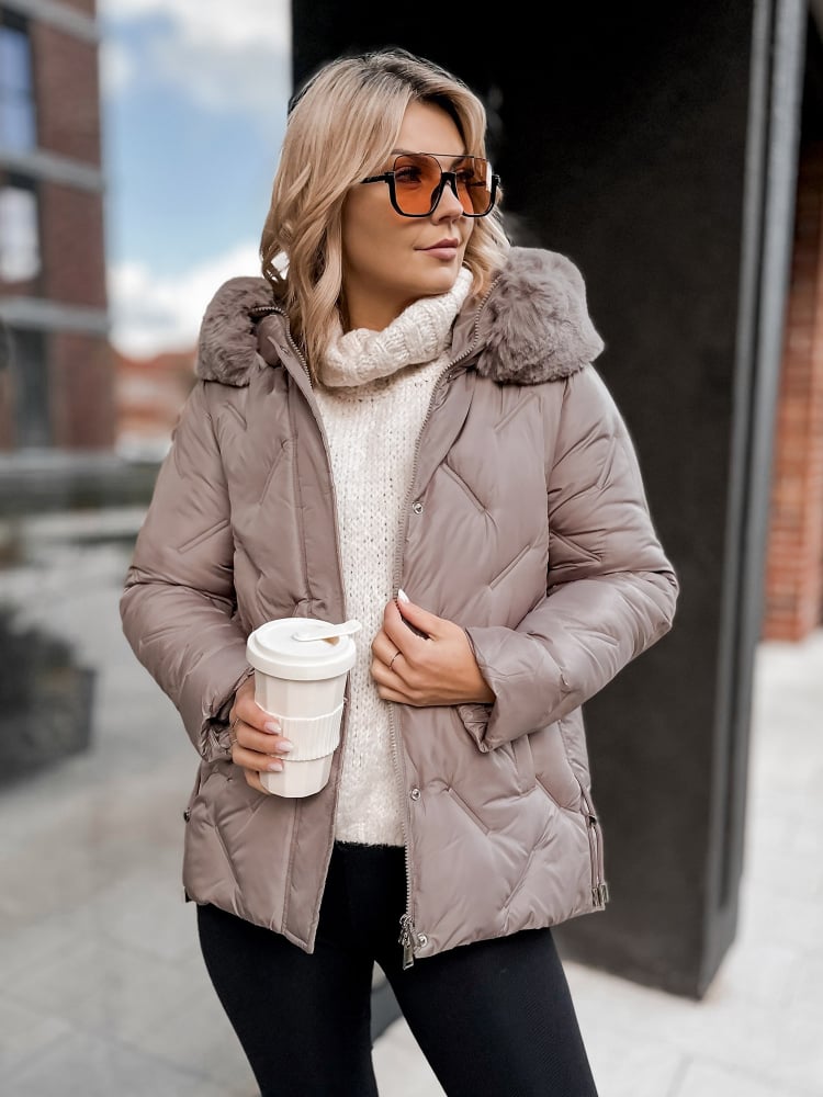 JACKET BENONI DARK BEIGE