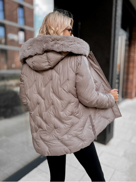 JACKET BENONI DARK BEIGE