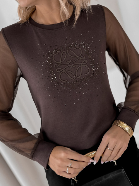 BLUSE PANZA BRAUNE