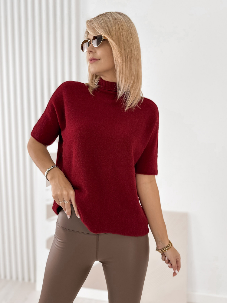 PULLOVER ASLAN BORDEAUX