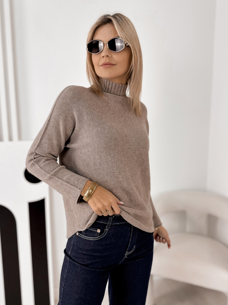 PULLOVER HALDIR DUNKELBEIGER