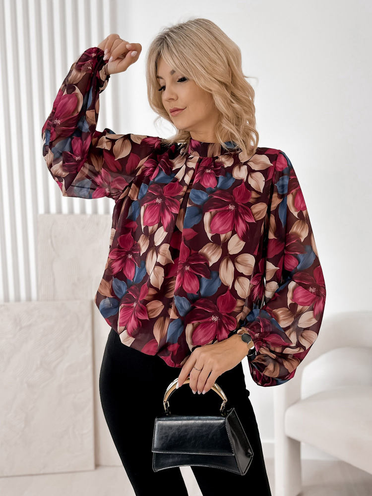 BLUSE BONNY Bordeaux
