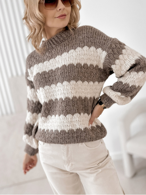 SWEATER FOYLE DARK BEIGE