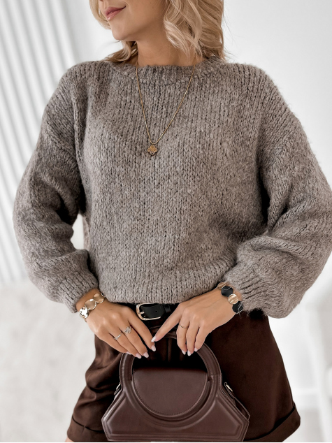 SWEATER BORNEO BEIGE FONCÉ
