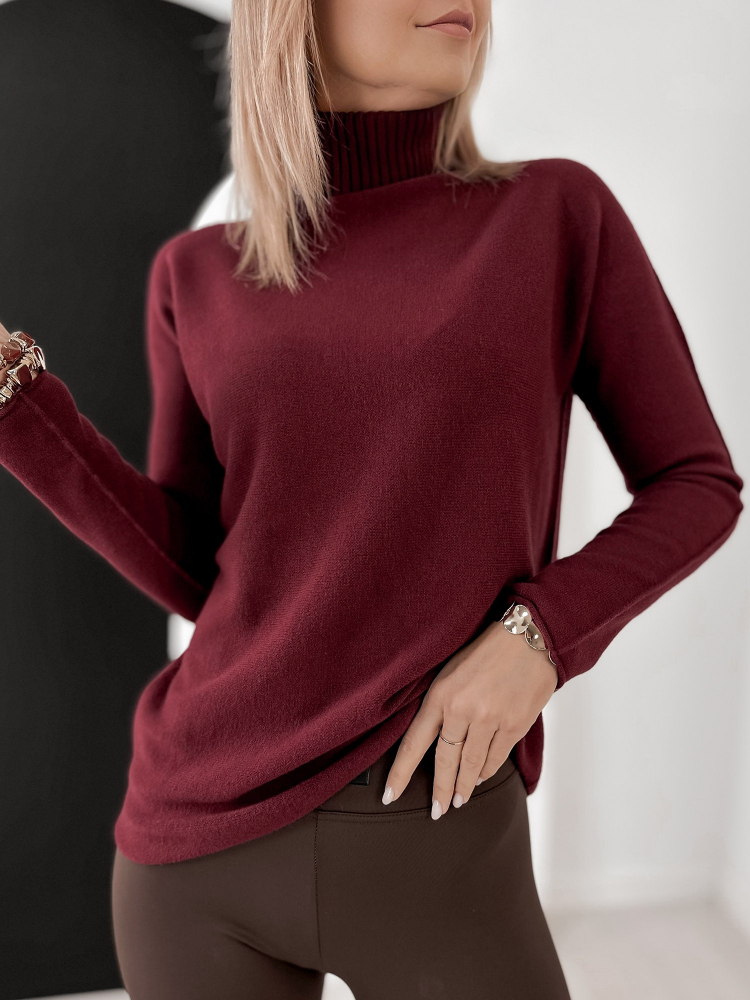 PULLOVER AGNES BORDEAUX