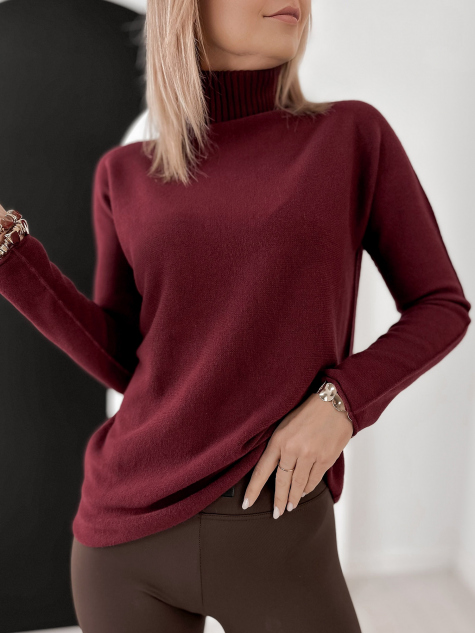 SWEATER AGNES BURGUNDY