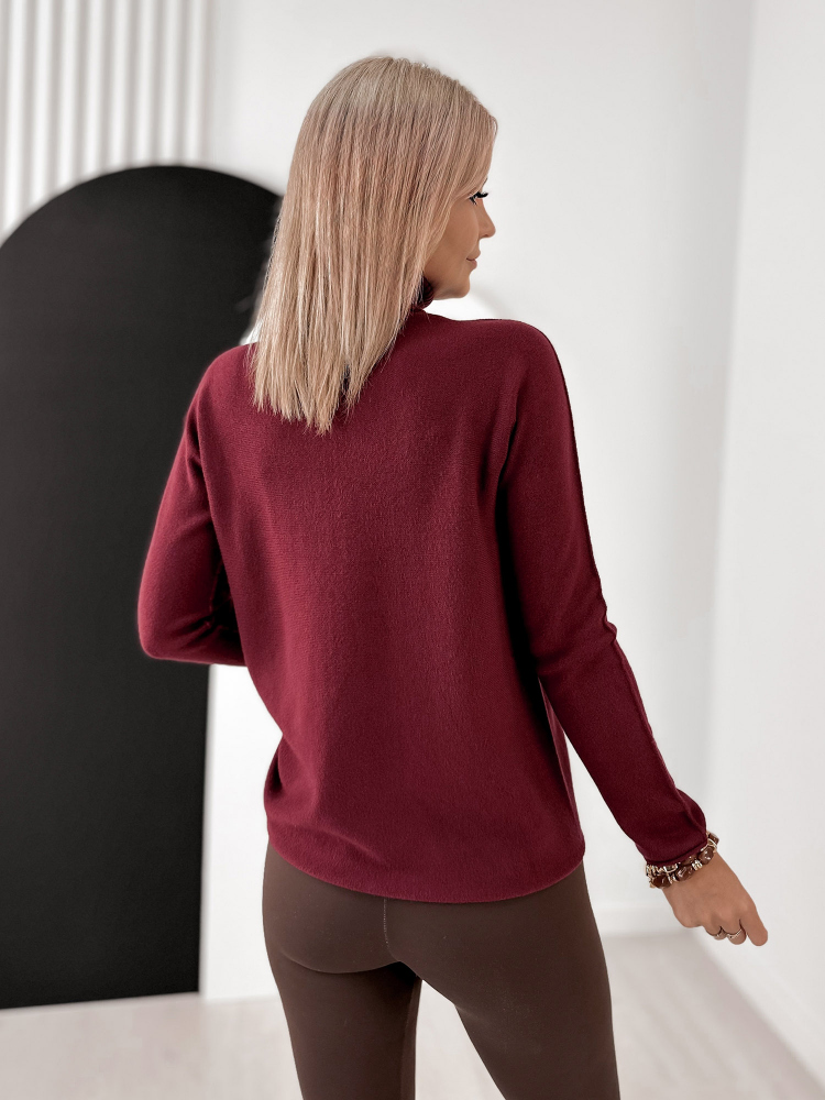 SWEATER AGNES BURGUNDY