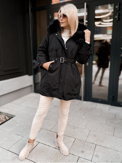 JACKET WITH ETTIE UNDERLINING BLACK
